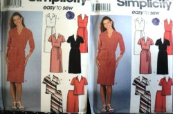 7070 Simplicity EZ STRT DRESS SLEEVES OR NOT, SS TOP, SKIRT PATTERN 8-14, OR 16-22 UNCUT CHOICE